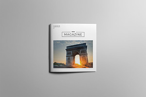 Minimal Square Magazine Template VI