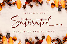 Saturated - Beautiful Script Font