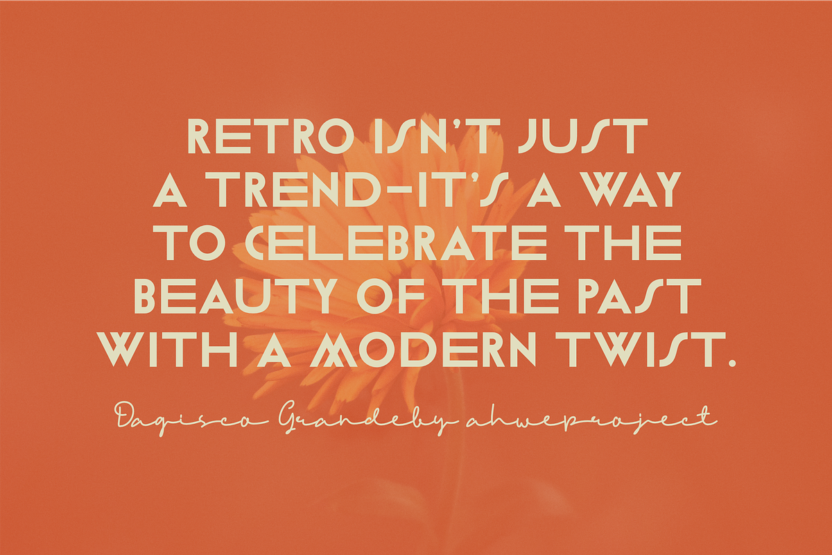 Dagisco Grande, a Sans Serif Font by ahweproject (Photo 15 of 22)