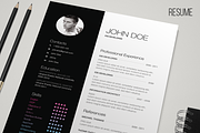 B&W Resume, a Resume Template by Yuriy Kondratkov (Thumbnail 1 of 2)