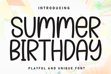 Summer Birthday | Script Font