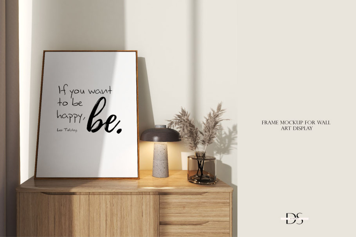 PSD frame mockup for wall art, a Print Template by DSTUDIO888 (Photo 3 of 4)