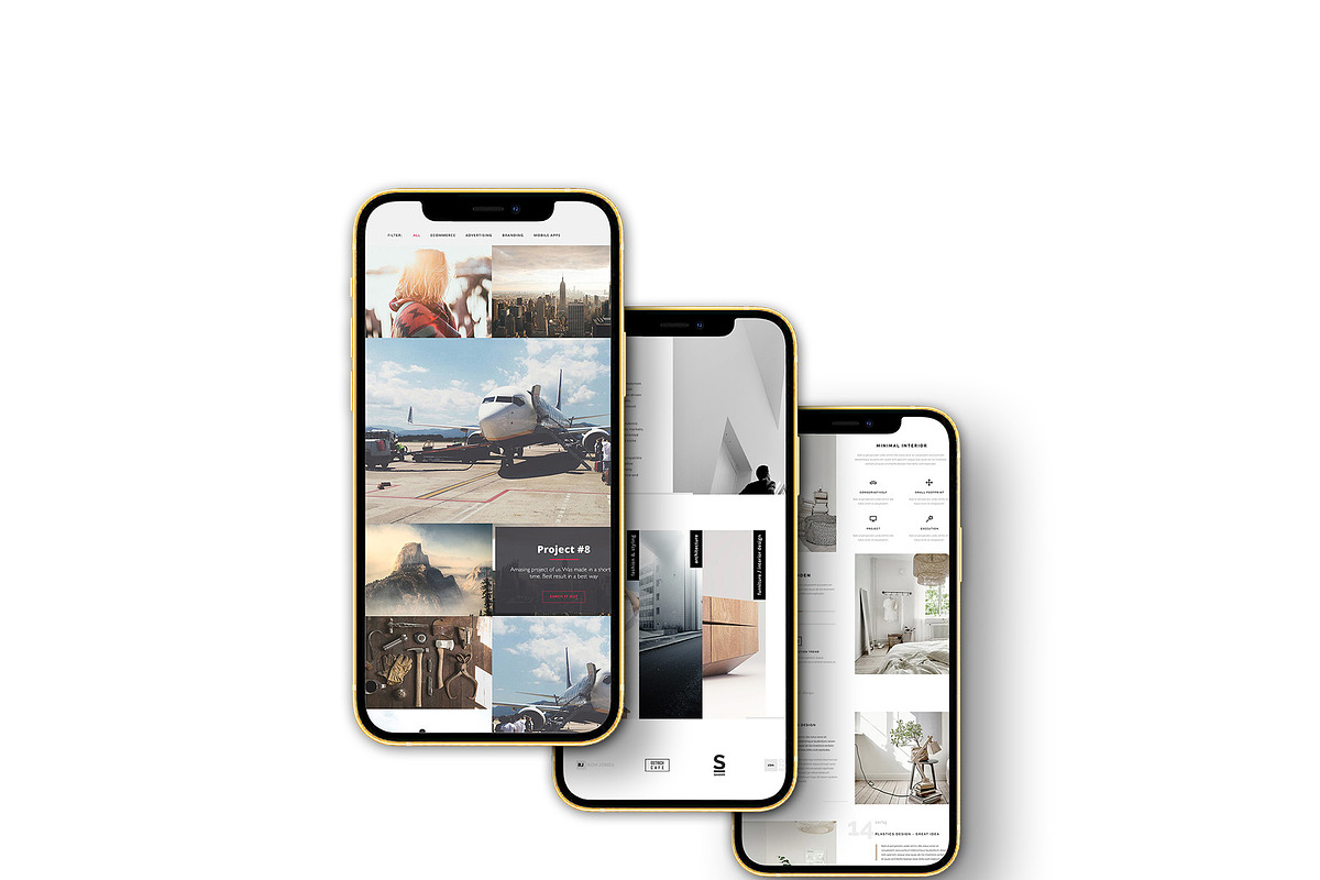 ALL 3D iPHONE MOCK-UP BUNDLE VOL-1, an iPhone Mockup by Graphicsworld125 (Photo 26 of 62)