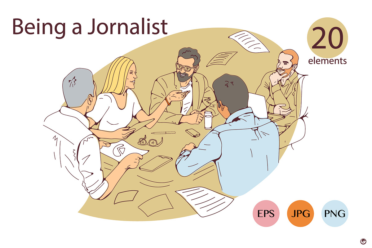 Being a journalist, a Person Illustration by Olillia (Photo 7 of 12)