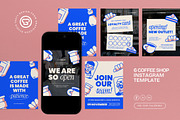 Coffee Shop Instagram Post - Figma, a Social Media Template by graphicook (Thumbnail 1 of 3)