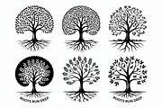 Tree with roots silhouette featuring, an Illustration by Amazin_art (Thumbnail 8 of 10)