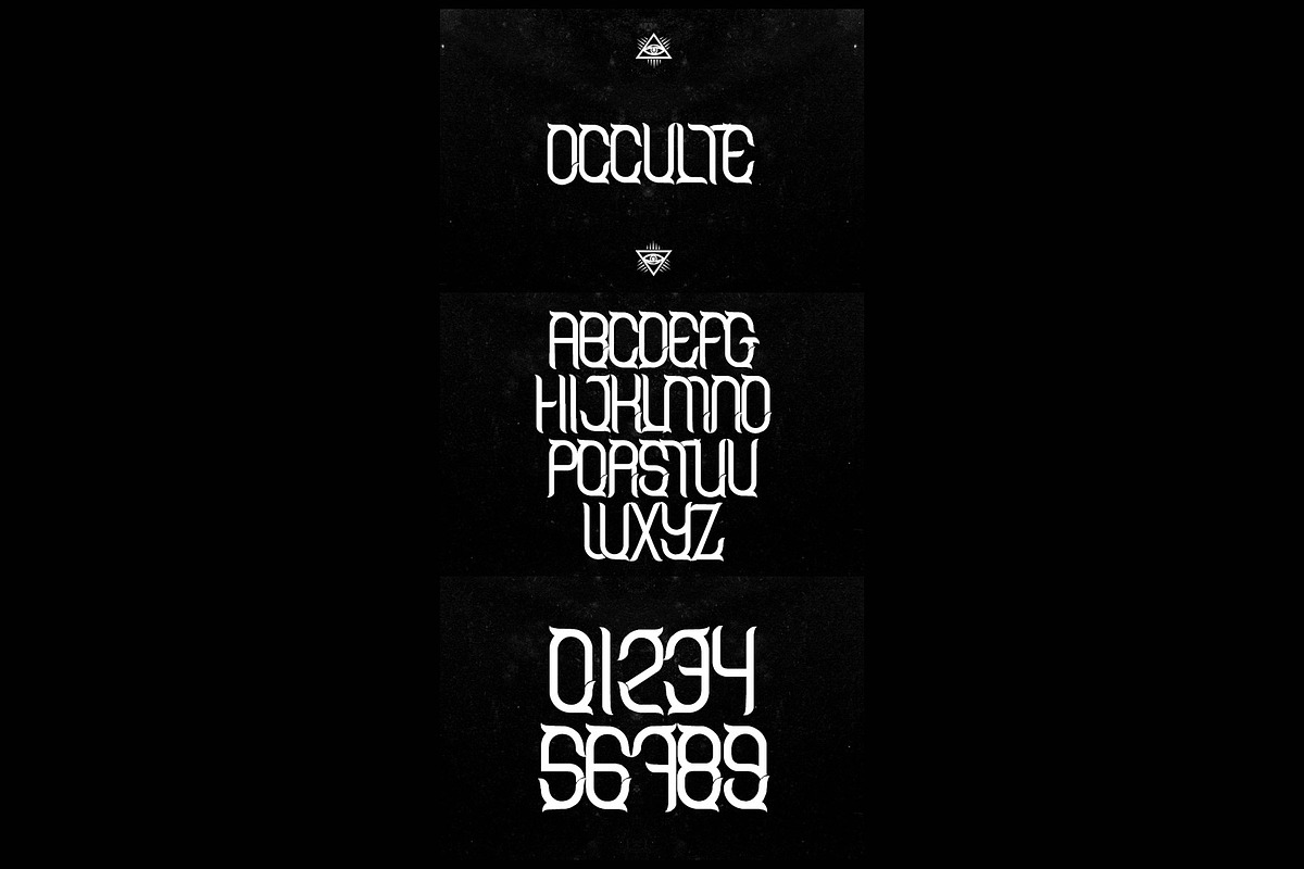 OCCVLTE font, a Blackletter Font by mockupbank