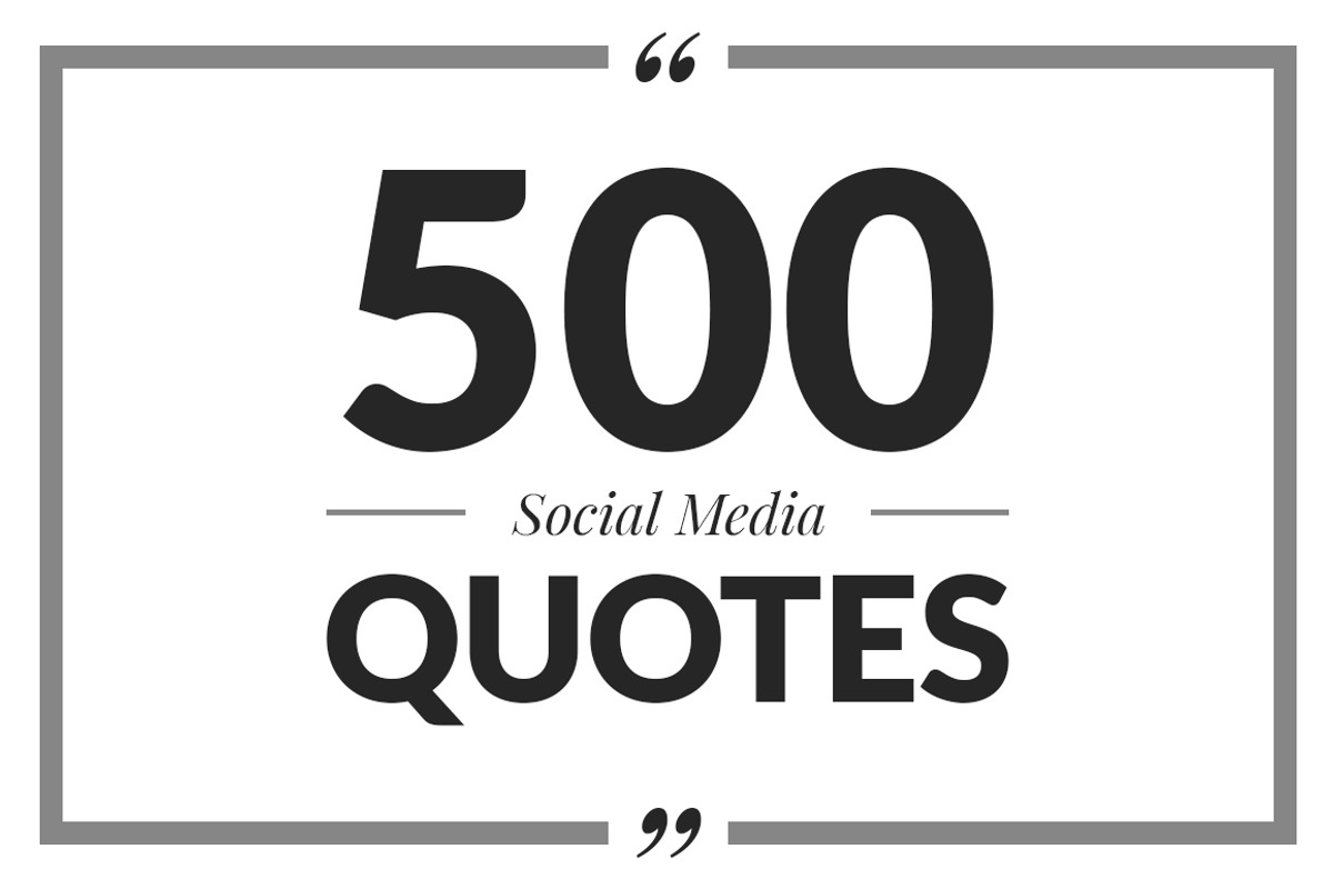 500 Social Media Quotes, a Social Media Template by Web Donut (Photo 1 of 11)