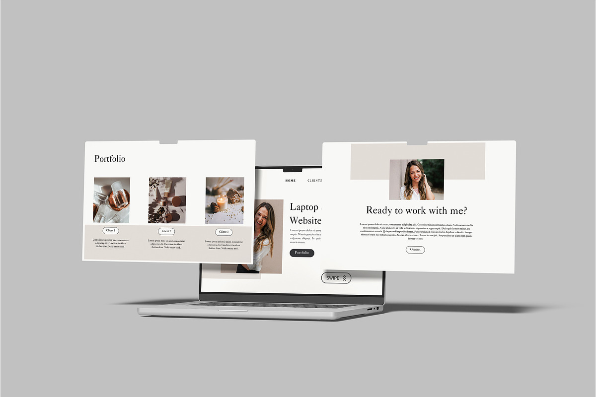 Laptop Screen Website Mockup, a Device Mockup by Bangdastudio (Photo 8 of 10)