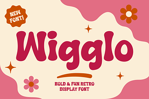 Wigglo - Bold Fun Retro Display Font