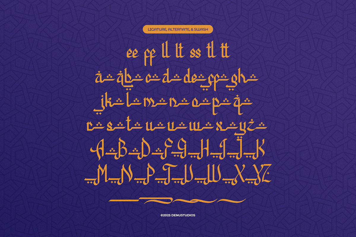 Barqah | Islamic Style Font, a Script Font by Denustudios (Photo 12 of 12)
