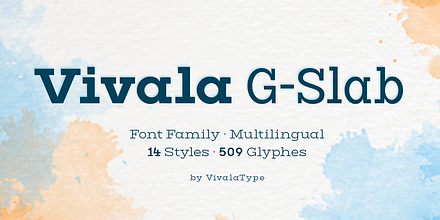 Vivala G-Slab, a Slab Serif Font by Johannes Hoffmann
