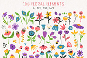 DOPAMINE BLOOMS - vector florals kit, a Decorative Illustration by My Space Garden (Thumbnail 2 of 17)