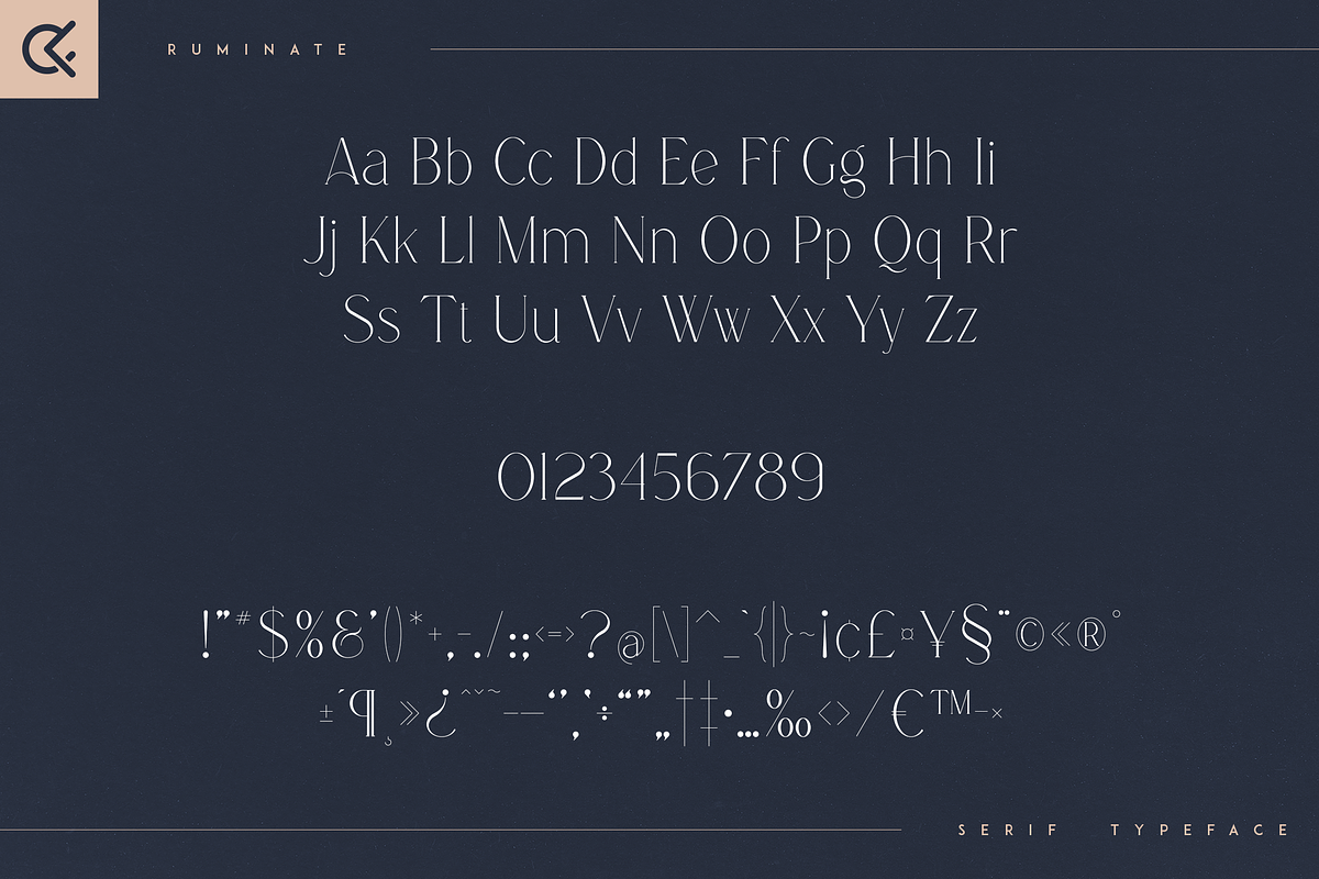 Ruminate - Serif Typeface, a Serif Font by Only Fonts (Photo 9 of 11)