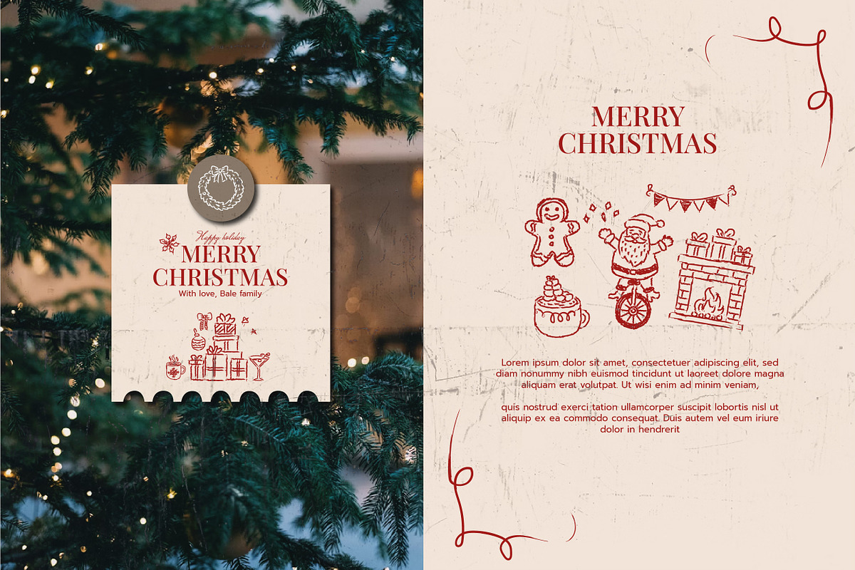 Hand Drawn Whimsical Christmas Icon, an Outline Icon by Baleee (Photo 7 of 7)