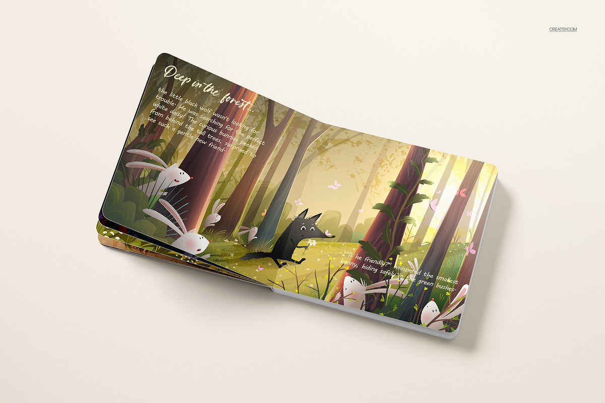Cardboard Baby book Mockup Set, a Books & Magazine Mockup by creatsy5 (Photo 6 of 14)