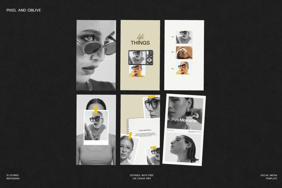 PURE / Stories Social Media KIT, a Social Media Template by Pixel And Oblivé (Photo 4 of 6)