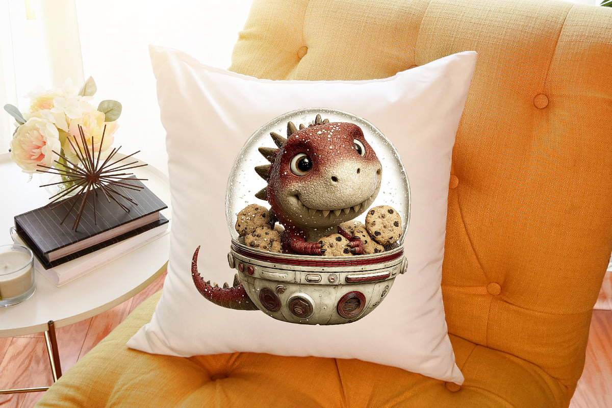 Astronaut Dinosaur Clipart PNG, an Illustration by Sublimation Artist (Photo 6 of 6)