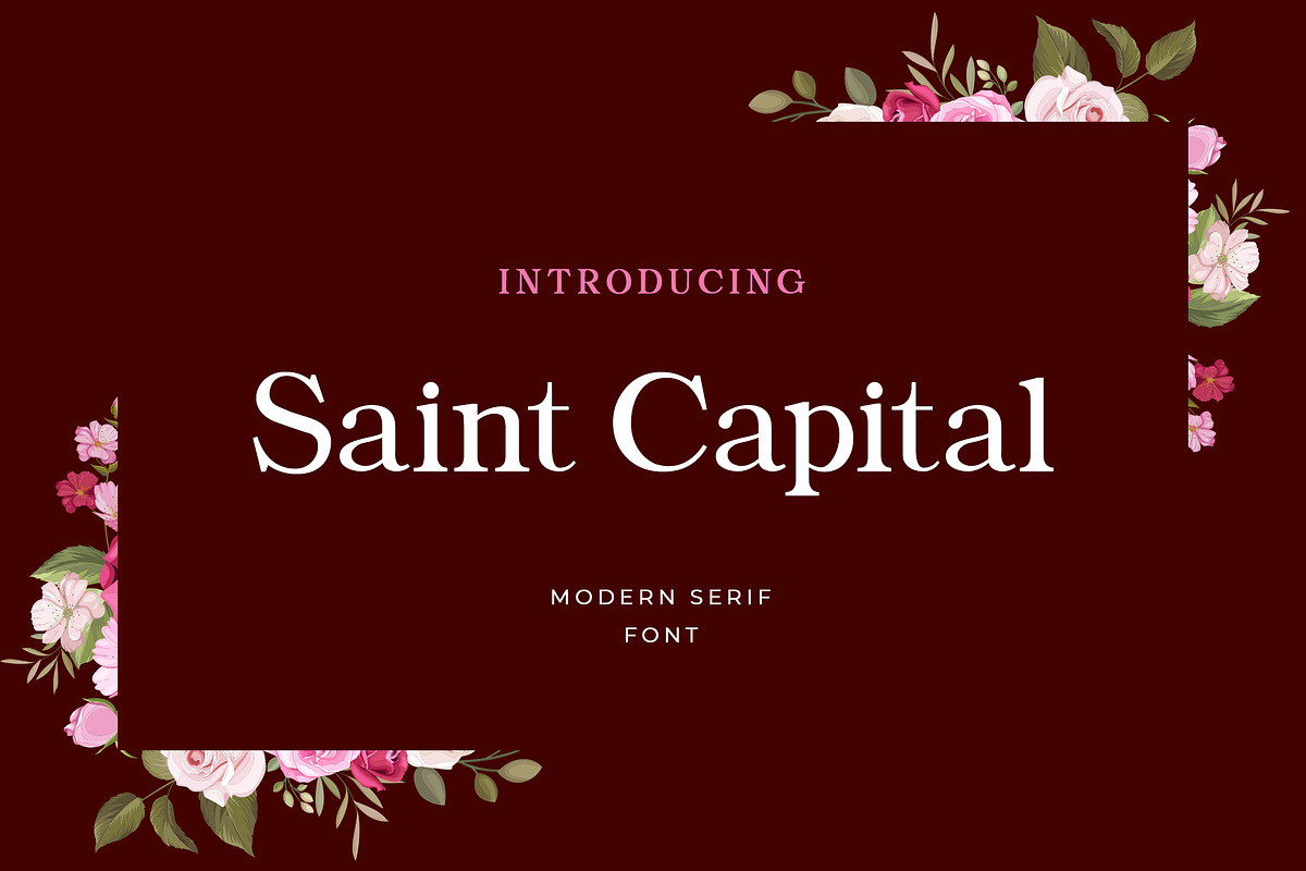 Saint Capital Modern Serif Typeface