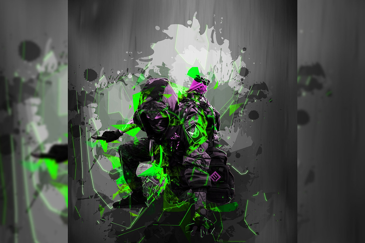 Electrix Paint Photoshop Action, an Action Add-On by Eka Design (Photo 3 of 6)