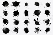 53 Ink Blot Photoshop Brushes, a Brush Add-On by UnicDesign (Thumbnail 2 of 4)