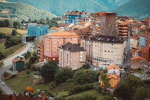 Asturias Mountain Town View, an Architecture Photo by SkyNext