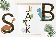 Watercolor dinosaur name creator PNG, an Illustration by SleptArt (Thumbnail 4 of 5)