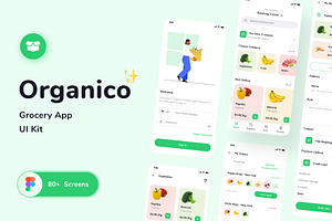 Organico Grocery App UI KIT