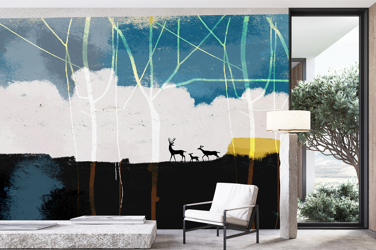 Various styles of wallpaper graphics, a Wallpaper Graphic by Muzi pear studio (Photo 12 of 12)