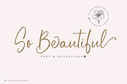 Handwriting Font and Botanicals, a Script Font by pixelcolours (Thumbnail 1 of 10)