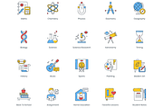 100 Online Education Icons, an Outline Icon by Flat Icons (Thumbnail 3 of 6)