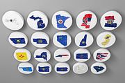 50 Low Poly USA Maps, a Graphic by Lukino (Thumbnail 5 of 6)