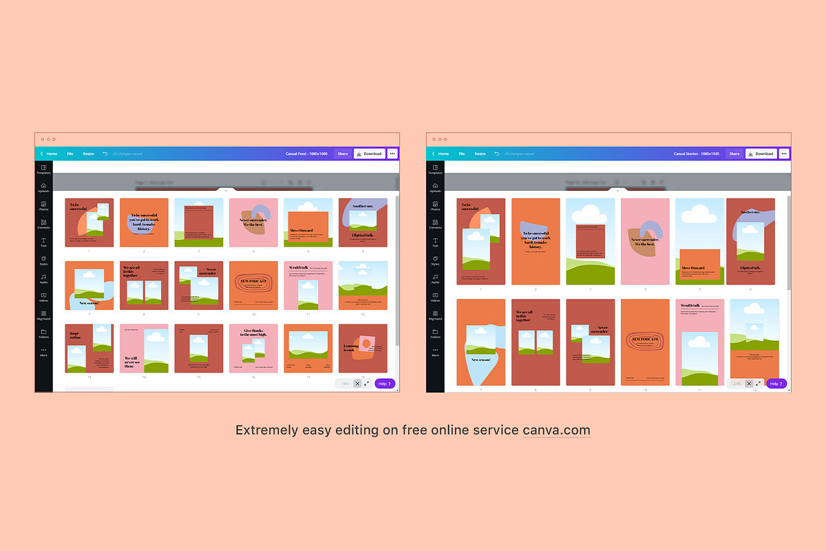 Instagram Templates | Canva, a Social Media Template by BigWeek (Photo 8 of 9)