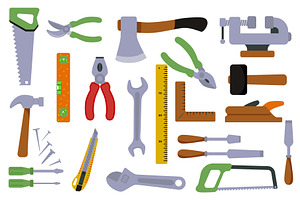 Woodworking Tools Set, an Object Illustration by alexdndz