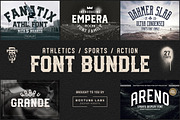 Sports Display Font Bundle BTL.1, a Serif Font by BoxTube Labs