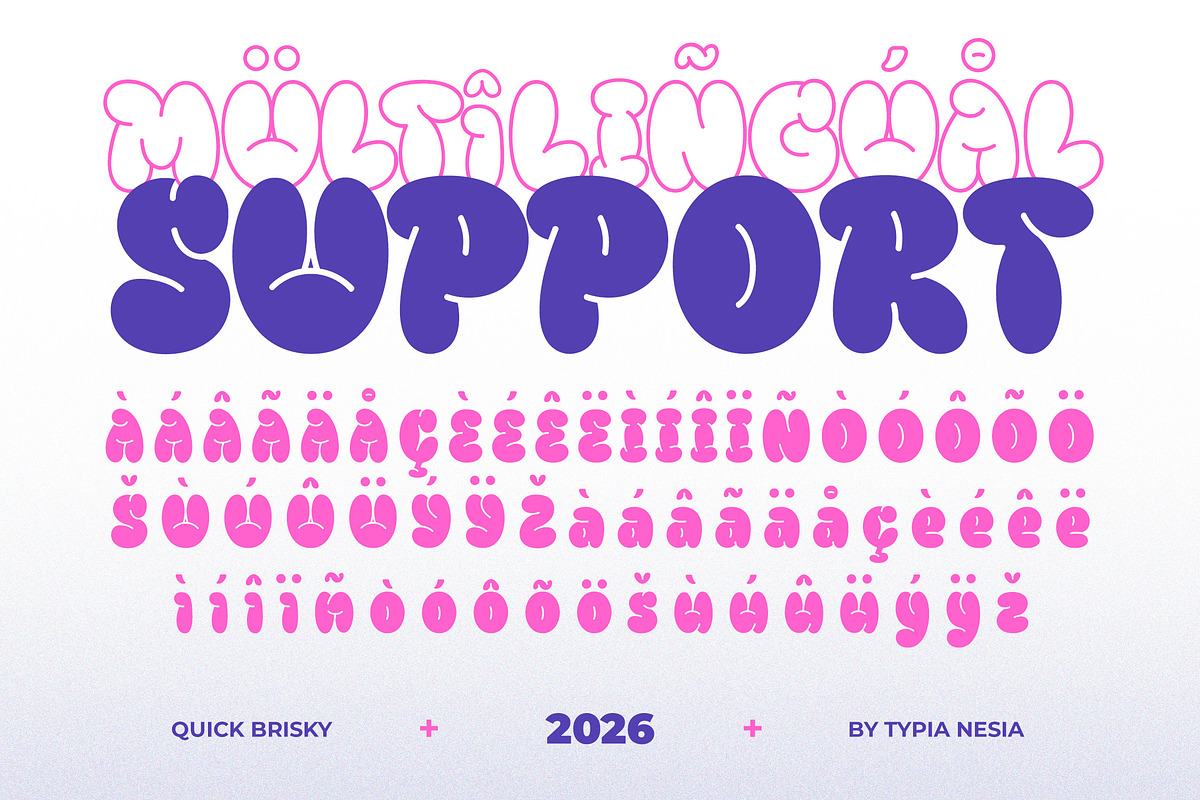 Quick Brisky - Bubble Graffiti Font, a Font by Typia Nesia (Photo 13 of 13)
