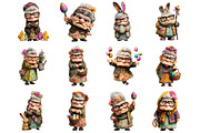 Whimsical Easter Grumpy Old Lady, a Graphic by CitraGraphics (Thumbnail 3 of 5)