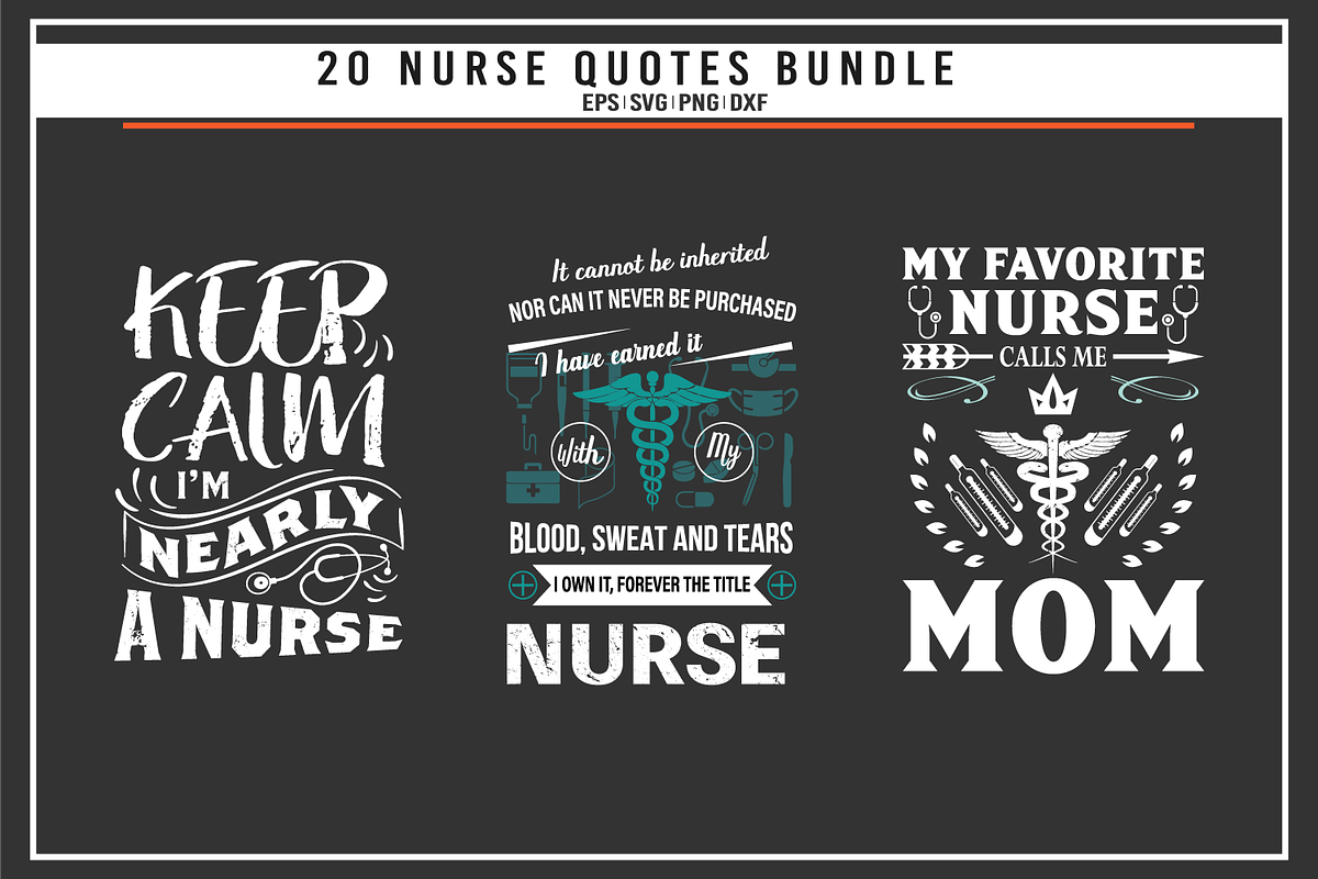 Nurse 20 quotes t shirt bundle, a Graphic by Uniquesvg99 (Photo 5 of 8)