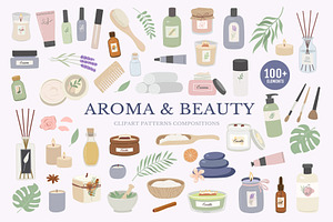 Aroma and beauty vector clipart