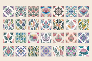 Indian Folk Pattern Background Pack, a Background Graphic by Daffodil Dream Studio (Thumbnail 2 of 3)