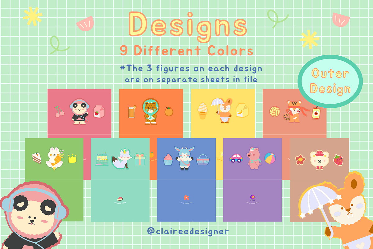 DIY 3D Greeting Cards Printables, a Card Template by Clairee Design Studio (Photo 3 of 7)