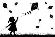 Kids Flying Kite Laser Cut Bundle, an Object Graphic by Designs_River (Thumbnail 6 of 11)