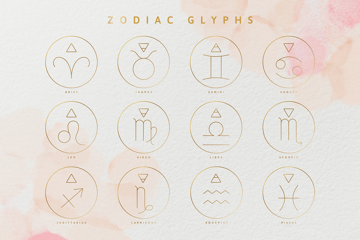 Zodiac Signs and Constellations, an Outline Icon by Pixejoo (Photo 9 of 10)