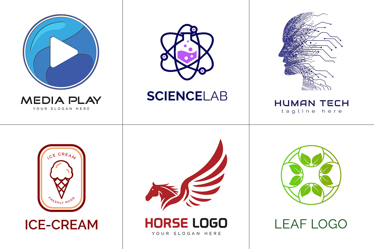 800+ Professional Logos Bundle, a Branding & Logo Template by Design Forest (Photo 15 of 48)