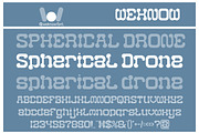 Spherical Drone font, a Font by weknow (Thumbnail 1 of 8)