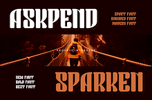 Askpend Sparken Sport Rounded Font