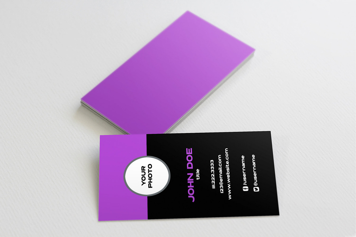 The Profile - Business Card Template, a Business Card Template by xxDeadPixels (Photo 3 of 5)