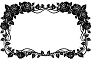 Floral HeartWreath Black Silhouet, a Person Illustration by Designer_Momina (Thumbnail 7 of 20)