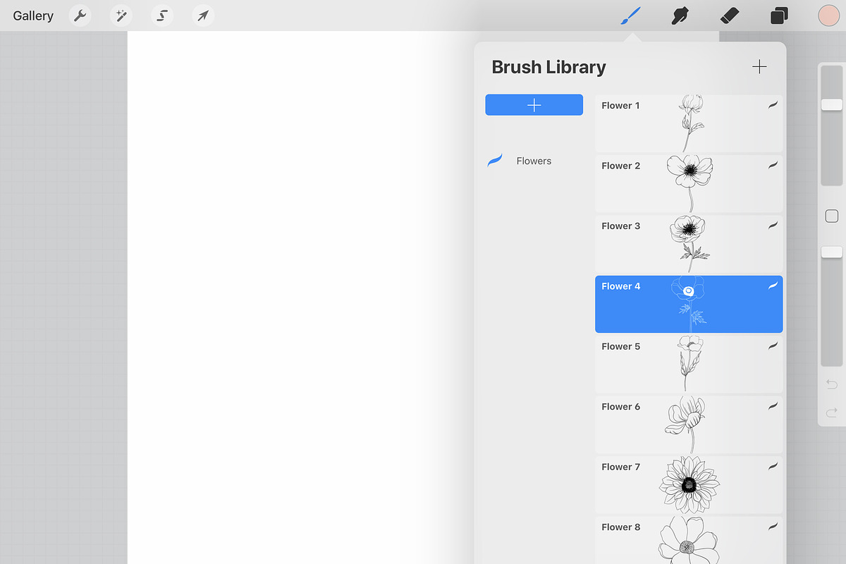 Flower Stamps for procreate, a Brush Add-On by Natalya_Mona_Art (Photo 3 of 6)