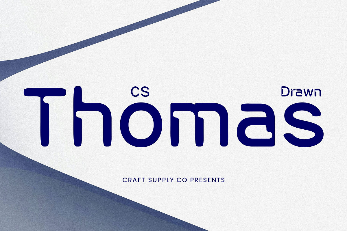 CS Thomas Drawn, a Sans Serif Font by Craft Supply Co. (Photo 1 of 8)
